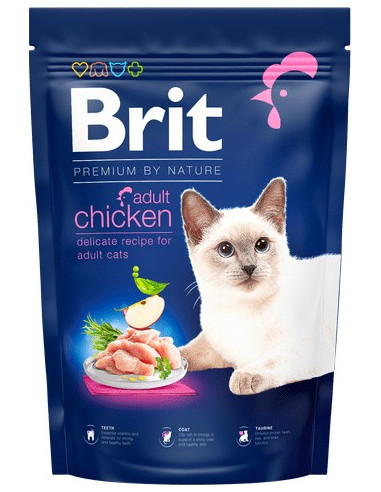 BRIT PREMIUM CAT BY NATURE ADULT CHICKEN 1.5 KG