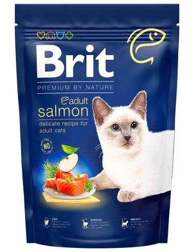 BRIT PREMIUM CAT BY NATURE ADULT SALMON 1.5 KG