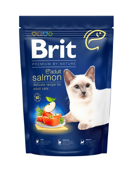 BRIT PREMIUM CAT BY NATURE ADULT SALMON 1.5 KG