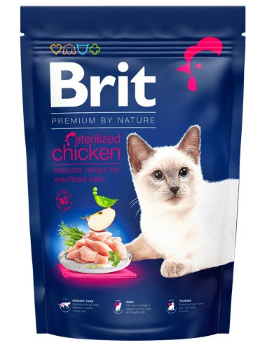 BRIT PREMIUM CAT BY NATURE STERILIZED CHICKEN 1.5 KG