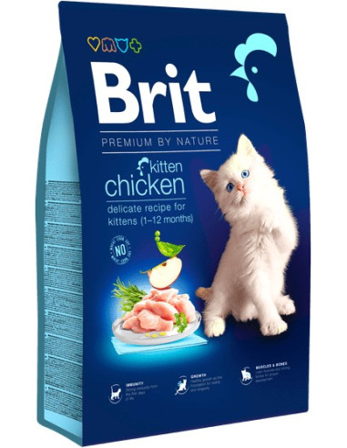BRIT PREMIUM CAT BY NATURE KITTEN CHICKEN 8 KG