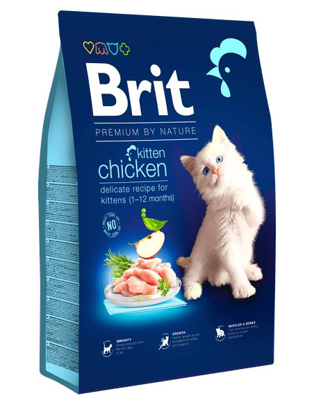 BRIT PREMIUM CAT BY NATURE KITTEN CHICKEN 8 KG