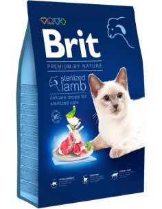 BRIT PREMIUM CAT BY NATURE STERILISED LAMB 8 KG