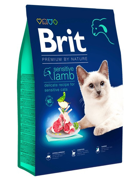 BRIT PREMIUM CAT BY NATURE SENSITIVE LAMB 8 KG