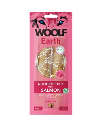 WOOLF EARTH STICKS WITH SALMON L 85GR (10UDS)