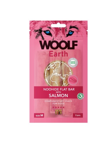 WOOLF EARTH FLAT BAR WITH SALMON M 90GR (10UDS)