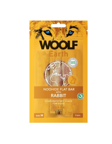 WOOLF EARTH FLAT BAR WITH RABBIT M 90GR (10UDS)