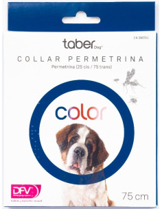 TABERDOG COLLAR PERMETRINA AZUL 75 CM