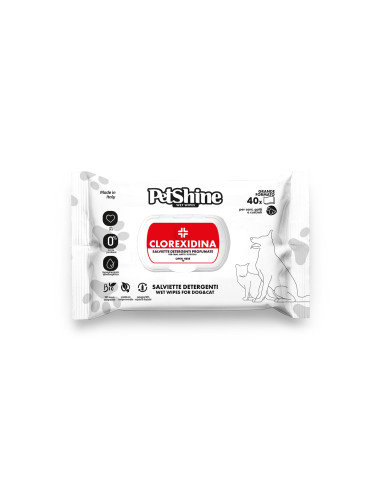 TOALLITAS HIGIENE PERRO/GATO. CLOREXIDINA 100UD