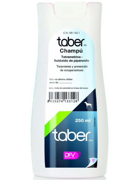 TABERDOG CHAMPÚ TETRAMETRINA + BP 250ML