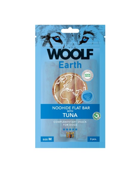 WOOLF EARTH FLAT BAR WITH TUNA M 90GR (10UDS)