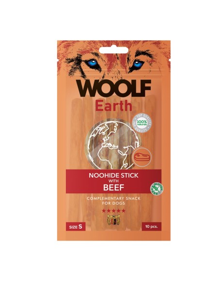 WOOLF EARTH STICKS WITH BEEF S 90GR (10UDS)