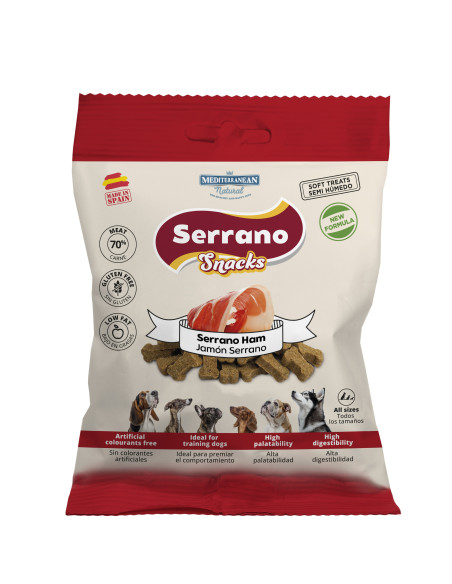 SERRANO SNACKS PARA PERROS JAMON SERRANO 25X85GR