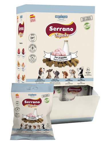 SERRANO SNACKS PARA PERROS ESPECIAL PARA CACHORROS 25X85GR