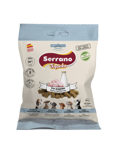 SERRANO SNACKS PARA PERROS ESPECIAL PARA CACHORROS 25X85GR