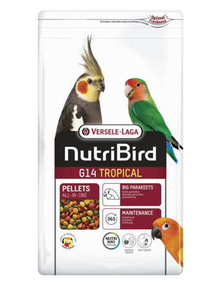 NUTRIBIRD COTORRAS G14 TROPICAL 1KG ( 6 )