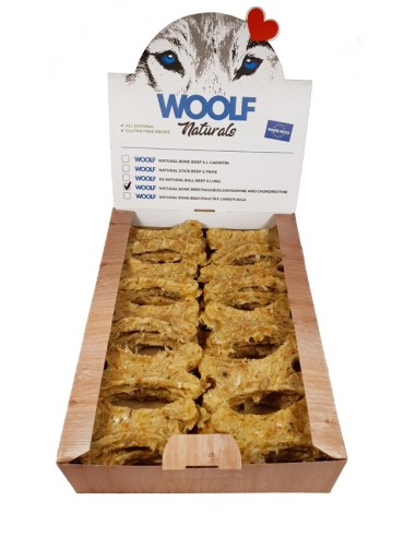 WOOLF NATURALS HUESOS TERNERA/VEGETALES/GLUCOSAMINA 30UDS/CAJA