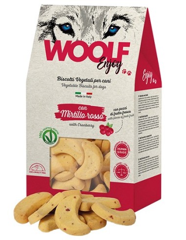 WOOLF GALLETAS CON ARÁNDANOS ROJOS 400GR (6UDS)