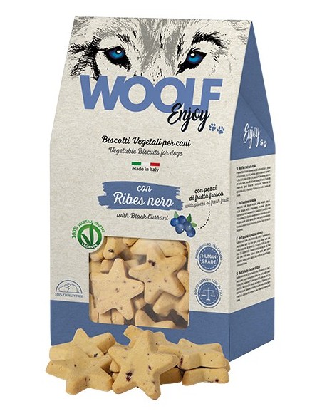 WOOLF GALLETAS CON GROSELLA NEGRA 400GR (6UDS)