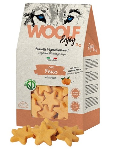 WOOLF GALLETAS CON MELOCOTÓN 400GR (6UDS)