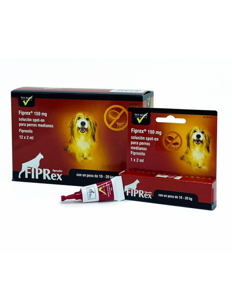 FIPREX PERRO M 12*2 ml/150mg