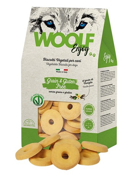 WOOLF GALLETAS VAINILLA - SIN GLUTEN - SIN TRIGO 400GR(6UDS)