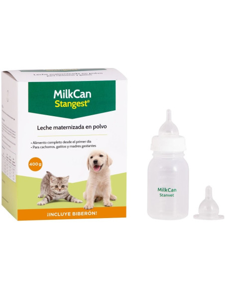 LECHE EN POLVO MILKCAN 400GR + BIBERON