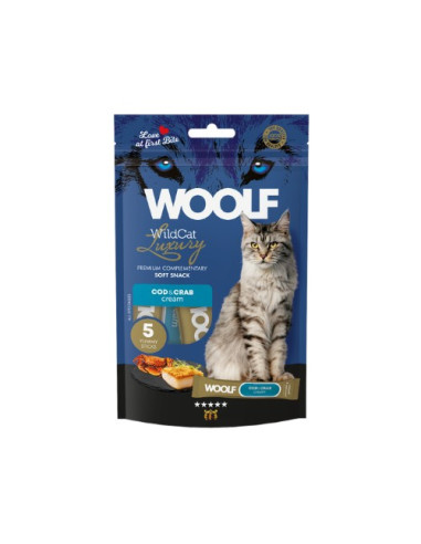 WOOLF WILDCAT LUXURY CREMA BACALAO CON CANGREJO 70GR (5X14GR)