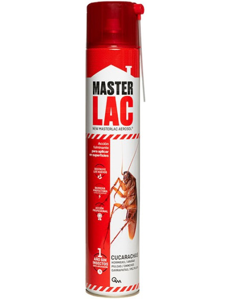 MASTERLAC RASTREROS CUCARACHAS HOGAR AEROSOL 750 ML