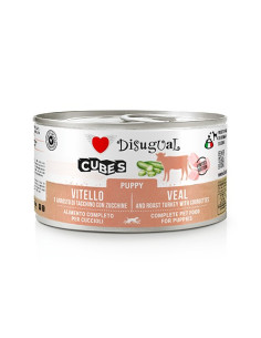 DISUGUAL DOG CUBES PUPPY VEAL AND ROAST TURKEY COURGETTES 150GR