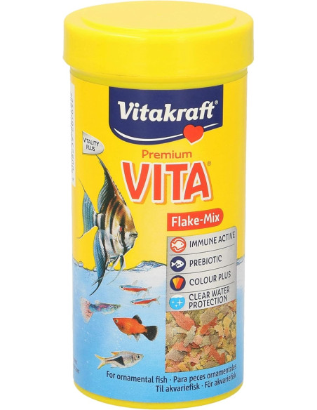 VT VITA FLAKES-MIX PECES TROPICALES 250 ML. (CAJA DE 5)
