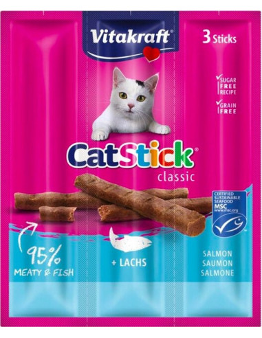 VT CAT STICK® SALMÓN 18 G (3 UDS) (CAJA DE 20)