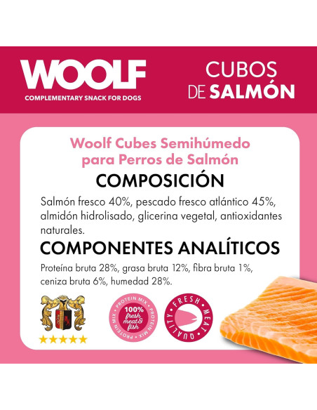 WOOLF SEMIHUMEDO SALMON 100GR