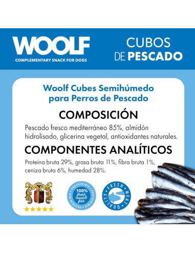 WOOLF SEMIHUMEDO PESCADO MEDITERRANEO 100GR