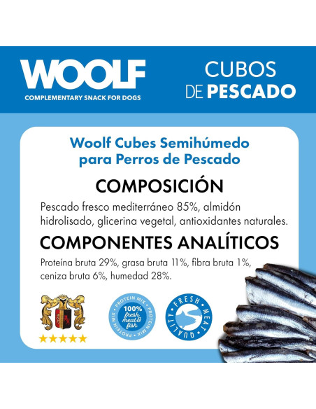 WOOLF SEMIHUMEDO PESCADO MEDITERRANEO 100GR
