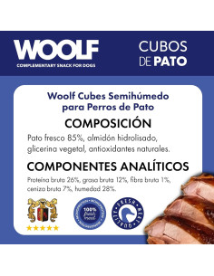 WOOLF SEMIHUMEDO MONOPROTEICO PATO 100GR 2