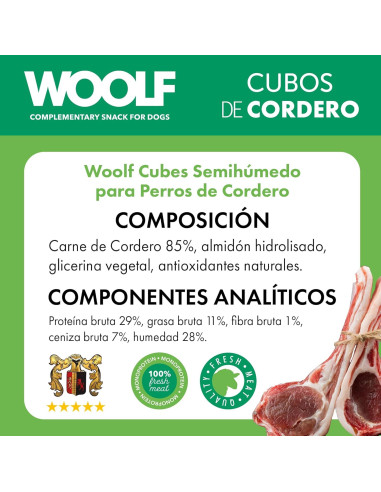 WOOLF SEMIHUMEDO MONOPROTEICO CORDERO 100GR