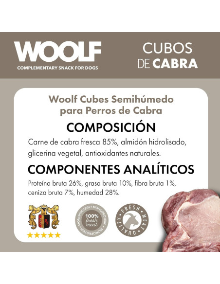 WOOLF SEMIHUMEDO MONOPROTEICO CABRA 100GR