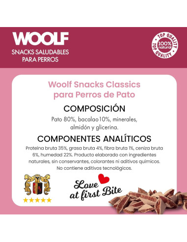 WOOLF SOFT SANDWICH OF DUCK 100GR (10UDS)