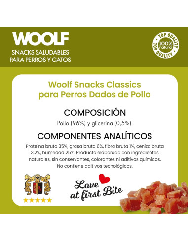WOOLF CHICKEN CHUNKIES 100GR (10UDS)