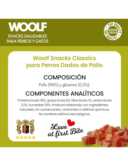 WOOLF CHICKEN CHUNKIES 100GR (10UDS)