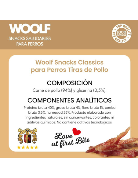 WOOLF CHICKEN BARS 100GR (10UDS)