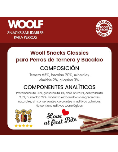 WOOLF LONG BEEF AND COD SANDWICH 100G (10UDS)