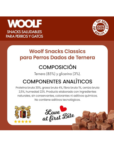 WOOLF BEEF CHUNKIES 100GR (10UDS)