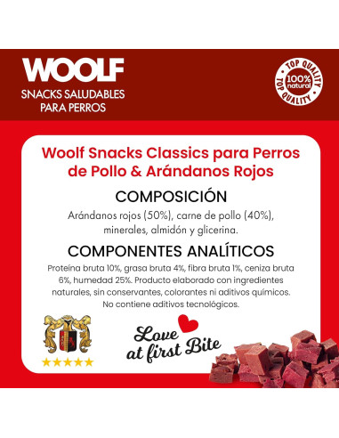 WOOLF SOFT CRANBERRY STRIPS 100GR (10UDS)