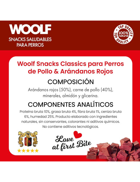WOOLF SOFT CRANBERRY STRIPS 100GR (10UDS)