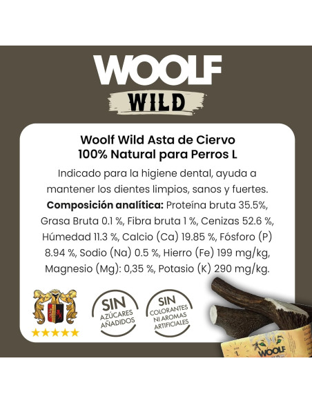 WOOLF WILD  ASTA DE CIERVO TALLA L