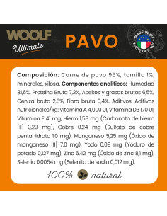 WOOLF ULTIMATE HÚMEDO PERRO - PAVO 400gr 2