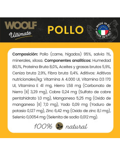 WOOLF ULTIMATE HÚMEDO PERRO - POLLO 400gr 2