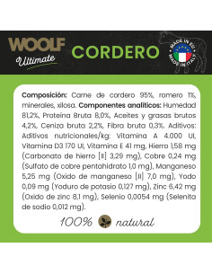 WOOLF ULTIMATE HÚMEDO PERRO - CORDERO 400gr 2